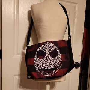 Disney Nightmare Before Christmas Black, Red And White Messenger Bag